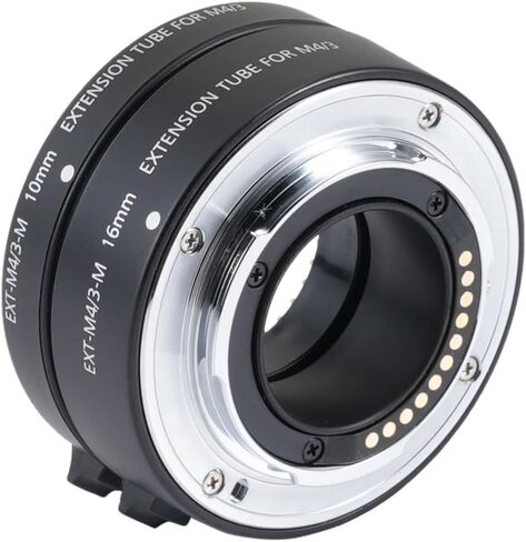 FOTGA Auto Focus Macro Extension Tube 10mm+16mm Set for Olympus Panasonic Micro Four Thirds M4/3 MFT Mount GH3/4 GH5 GH5s GH6 E-PM1 E-PM2 E-PL1 E-PL2/3 E-PL7/8/9/10 PEN-F E-M10 Mark II III DSLR Camera in Saudi Arabia