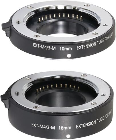 FOTGA Auto Focus Macro Extension Tube 10mm+16mm Set for Olympus Panasonic Micro Four Thirds M4/3 MFT Mount GH3/4 GH5 GH5s GH6 E-PM1 E-PM2 E-PL1 E-PL2/3 E-PL7/8/9/10 PEN-F E-M10 Mark II III DSLR Camera in Saudi Arabia