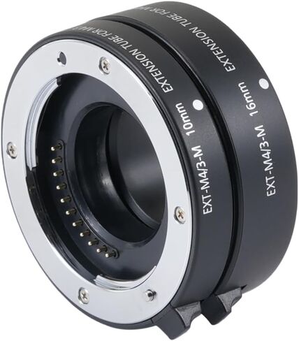 FOTGA Auto Focus Macro Extension Tube 10mm+16mm Set for Olympus Panasonic Micro Four Thirds M4/3 MFT Mount GH3/4 GH5 GH5s GH6 E-PM1 E-PM2 E-PL1 E-PL2/3 E-PL7/8/9/10 PEN-F E-M10 Mark II III DSLR Camera in Saudi Arabia