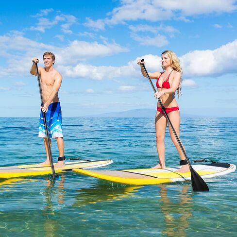 2 PCS Paddle Board Paddle with Surfboard Leash 3 قطع SUP PADDLE Aluminy Aluminy Paddle Dollable Stand Up Paddleboard Paddleboard Leash لركوب الأمواج ركوب ركوب الاحتياط. in Saudi Arabia