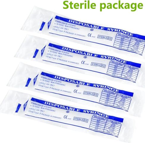 10 حزمة 1/2ml المحاقن 31G 1/2 بوصة (12.7 مم) لوازم المختبر العلمي الصناعي ، حزمة مختومة بشكل فردي in Saudi Arabia