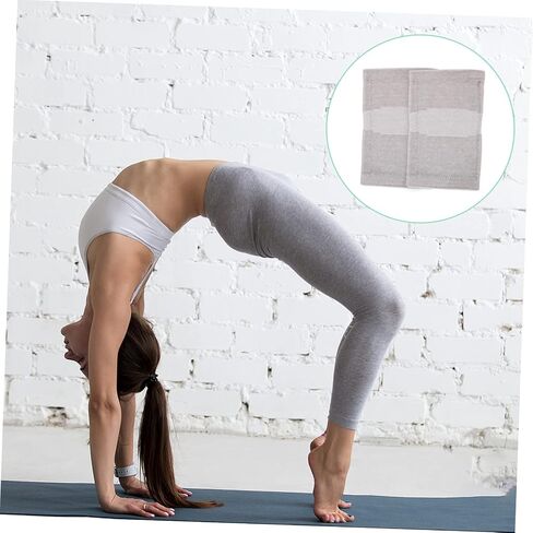 1pair Warm Knee Pads Comfortable Sports Kneecap for Men and Women Grey Fleece Design for Running Hiking Basketball and More Activities in Saudi Arabia