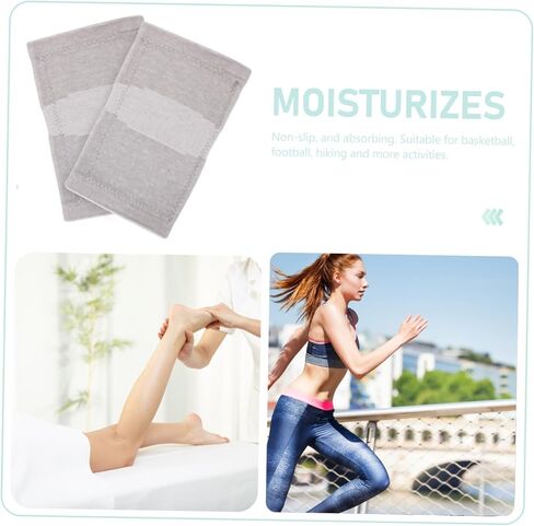 1pair Warm Knee Pads Comfortable Sports Kneecap for Men and Women Grey Fleece Design for Running Hiking Basketball and More Activities in Saudi Arabia