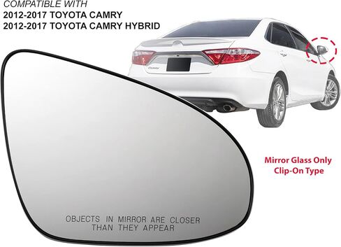 APA Replacement for 2012-2017 Camry 2013-2018 Avalon Mirror Glass Blind Spot Detection Heated Passenger Right Side TO1325131 in Saudi Arabia