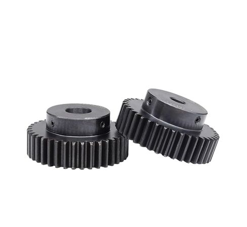 أجهزة ترس لترس محرك الدوران الميكانيكي 2M -38T/40T حجم التجويف 10/21/14/15/16/17/11/19/20/25 مم العجلة السوداء ارتفاع الأسنان الصلب الكربون ارتفاع 20 مم (2M40T - Bore 12mm) in Kuwait