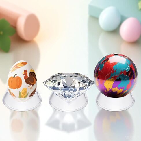 16 PCS Acrylic Baseball Stand ، 1.34 بوصة كرة صافية كرة مكوّنة من الكريستال ، تقف مع كرة القدم وكرة السلة وكرة القدم والكرة الطائرة والكرة اللينة وكرة البولينج والمجموعات in Saudi Arabia