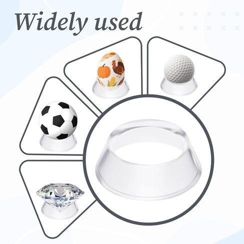 16 PCS Acrylic Baseball Stand ، 1.34 بوصة كرة صافية كرة مكوّنة من الكريستال ، تقف مع كرة القدم وكرة السلة وكرة القدم والكرة الطائرة والكرة اللينة وكرة البولينج والمجموعات in Saudi Arabia