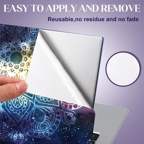 SUPERDANT Stay Positive Laptop Cover Motivational Text Universal Laptop Skin 12 13 13.3 14 15 15.4 15.6 Inches Vinyl Stickers Removable Notebook Personalized Protector in Saudi Arabia