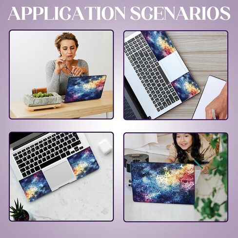 SUPERDANT Stay Positive Laptop Cover Motivational Text Universal Laptop Skin 12 13 13.3 14 15 15.4 15.6 Inches Vinyl Stickers Removable Notebook Personalized Protector in Saudi Arabia