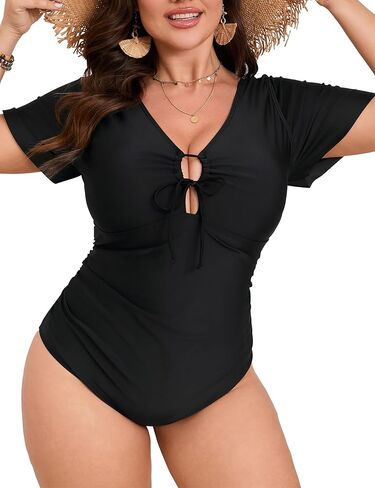 Shopwonder Women Plus Size 1 Swimsuits Contum Control Suits V V Vick Cholede Sweve in Kuwait