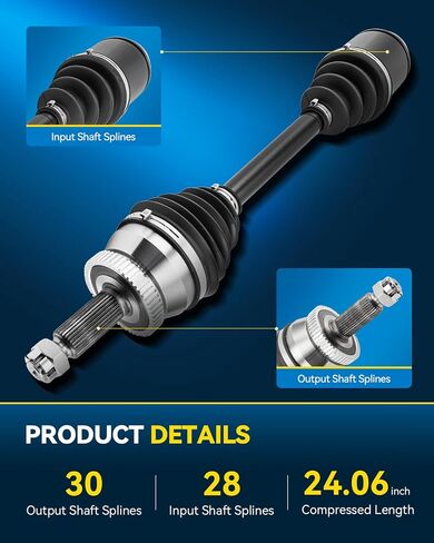 PHILTOP Front Right CV Axle Shaft Assembly for Hyundai Santa Fe 2007-2009, Hyundai Veracruz 2007-2012, 66-3540 CV Axle Shafts in Saudi Arabia