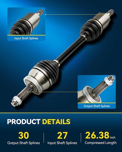 مجموعة عمود محور CV الأمامي اليمنى من Hyundai Santa Fe 2007-2009 ، Hyundai Veracruz 2007-2012 ، 66-3540 CV. in Kuwait