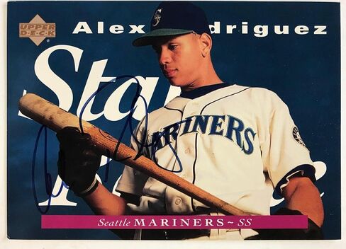 Alex Rodriguez Autographed 5x7 Upper Deck Card - MLB Autographed Baseball Cards in Saudi Arabia