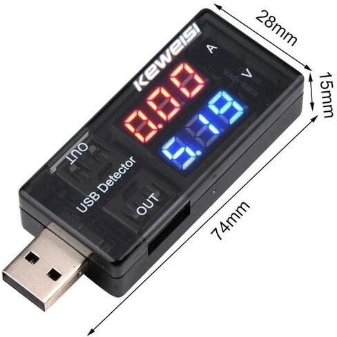 BLACK USB Voltmeter ، مقياس قدرة طاقة الجهد الجهد ، مقياس اختبار USB ، نوع اختبار USB ، اختبار جهد الجهد الجهد الجهد الثنائي USB in Saudi Arabia