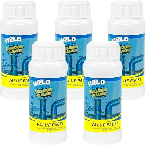 Wild Tornado Sink and Drain Cleaner,The Pipe Dredge Quick Unclog For Kitchen Toilet Sink Drain Quick Cleaning Tool.（5pcs） in Kuwait