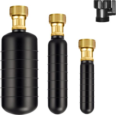 Drain Bladder Unclogger fits 1.5"to3" Pipes.& 3/4" Garden Hose Shut Off Valve,Drain Cleaning Bladder Unclogs Clogs in Kitchen Sinks, Bathtubs and Swimming Pool Pipes Through High-Pressure Water Flow in Kuwait