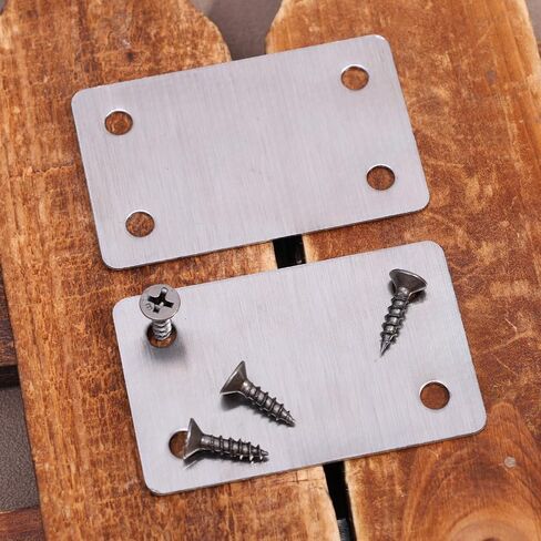 5 Sets Stainless Steel Fixed Corner Brackets Furniture with Screws Plate Hardware Fastener Connector Shelves Support Flat Brace in Saudi Arabia