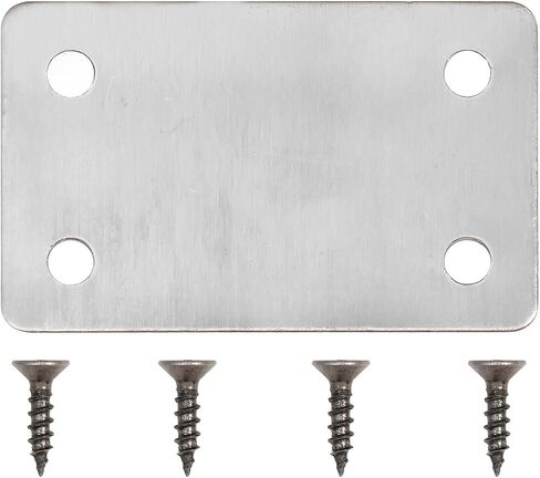 5 Sets Stainless Steel Fixed Corner Brackets Furniture with Screws Plate Hardware Fastener Connector Shelves Support Flat Brace in Saudi Arabia