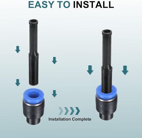 uxcell 25Pcs 5/32"(4mm) Tube OD Push-to-Connect Fittings Plug, Cap Style Pneumatic Blanking Plugs, Leak-Proof Air Push Connectors for Compressed Air Systems in Saudi Arabia