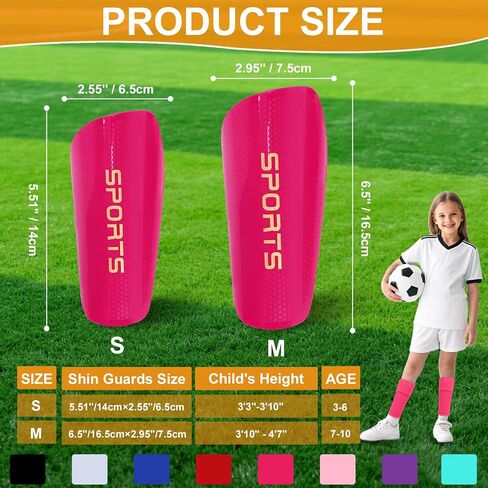 Shin Guards Soccer Kids 2025 Version High-Density Foam Soccer Shin Guard with Sleeves Shin Protective Pads for Youth Toddlers Daily Practice School Competitions Outdoor Play in Kuwait