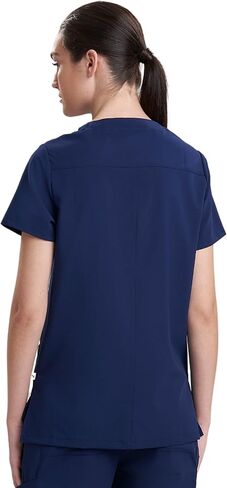 Care+Wear 6-Pocket Utility Relaxed Fit V-Neck Scrub Tops for Women – Moisture Wicking, Ultra-Soft, Wrinkle-Resistant in Saudi Arabia