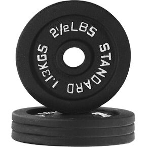 لوحة وزن الحديد الزهر القياسية 1 بوصة لتدريب القوة ورفع الأثقال ، أحجام متعددة in Kuwait