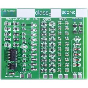 84 SMD Component Welding Exercise Boards 555+CD4017 Flow Lamp Electronic Training DIY Circuit Board in Saudi Arabia