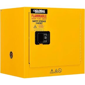 مجلس الوزراء القابل للاشتعال الصناعي العالمي ، باب واحد يدوي ، 6 جالون ، 23 "WX18 DX22 H in Kuwait