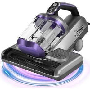 Colesy Mattress Vacuum, 16Kpa Suction Mattress Vacuum Cleaner with UV & Ultrasonic, High Heating Handheld Bed Vacuum, 500W Powerful Bed Vacuum Cleaner with Double Cup for Dust & Pet Hair in Saudi Arabia