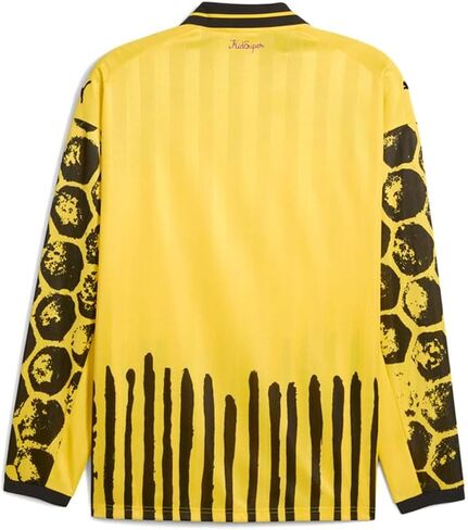 PUMA Mens Kidsuper X BVB Collared Short Sleeve Jersey Replica Casual - Black, Yellow in Saudi Arabia