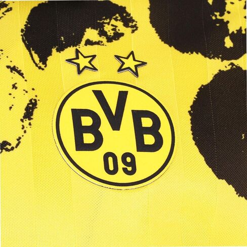 PUMA Mens Kidsuper X BVB Collared Short Sleeve Jersey Replica Casual - Black, Yellow in Saudi Arabia