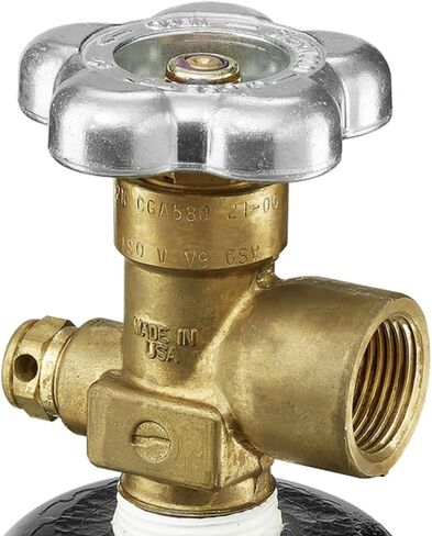 Primeweld 75 ٪ Argon 25 ٪ CO2 زجاجة 80CF | نقطة 3AA | الولايات المتحدة الأمريكية CGA 580 Valve | أفضل مزيج من الغاز لللحام MIG | أسطوانات كاملة وجاهزة للاستخدام in Saudi Arabia