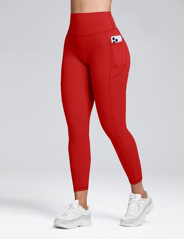 Sogetdo Leggings with Pockets for Women High Waistd No Front Seam Buttery Soft Stretchy Workout Running Gym Yoga Pants in Kuwait