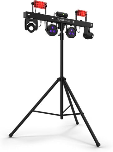 Chauvet DJ Gigbar 2 4-in-1 حزمة إضاءة متعددة الآثار مع كابلات DMX و Oustin Bazaar تلميع القماش in Saudi Arabia