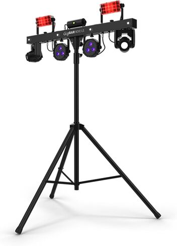 Chauvet DJ Gigbar 2 4-in-1 حزمة إضاءة متعددة الآثار مع كابلات DMX و Oustin Bazaar تلميع القماش in Saudi Arabia