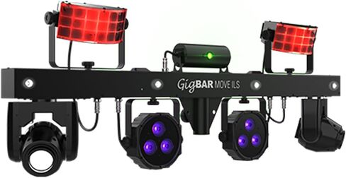 Chauvet DJ Gigbar 2 4-in-1 حزمة إضاءة متعددة الآثار مع كابلات DMX و Oustin Bazaar تلميع القماش in Saudi Arabia