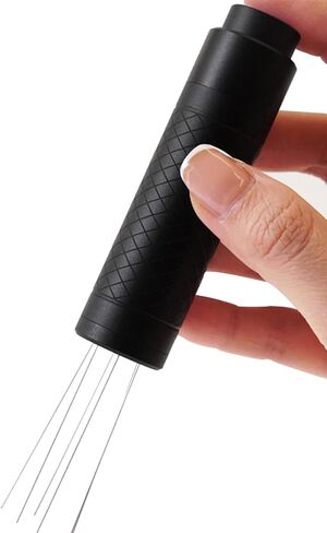 Flick WDT Tool Espresso Retractable Espresso Distribution Tool for Barista with Magnetic Base 0.4mm 6 Stainless Steel Needles with 6 Replacement in Saudi Arabia