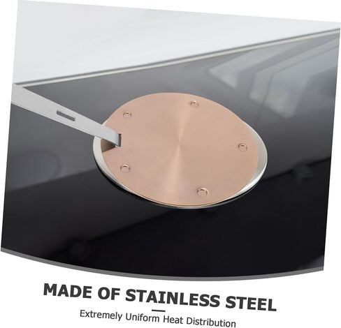 PRETYZOOM Stainless Steel Heat Diffuser Plate Induction Cooktop Adapter for Gas Stove Even Heat Spread for Espresso Machines Small Cookware in Saudi Arabia