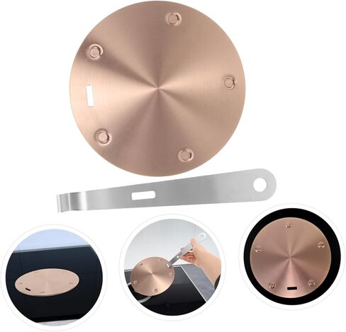PRETYZOOM Stainless Steel Heat Diffuser Plate Induction Cooktop Adapter for Gas Stove Even Heat Spread for Espresso Machines Small Cookware in Saudi Arabia