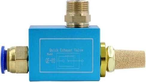 1 PCS pneumatic exhaust valve QE-02/03/04 quick release valve quick exhaust valve quick release valve accessories(Blue QE-04,16mm joint) in Saudi Arabia