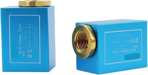 1 PCS pneumatic exhaust valve QE-02/03/04 quick release valve quick exhaust valve quick release valve accessories(Blue QE-04,16mm joint) in Saudi Arabia