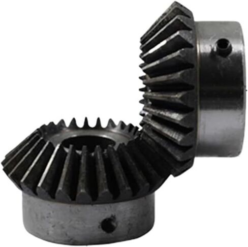 2-Pack Bevel Gear 1 Meter 20 Teeth 45# Steel Inner Hole 5/6/7/8/6.35/10/12mm Gear 90 Degree Meshing Angle Steel Gear(10mm,10pcs 1M 20Teeth) in Saudi Arabia