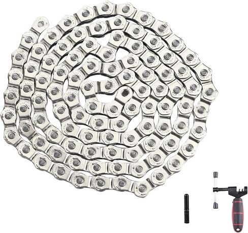 WEEROCK KMC BMX سلسلة الدراجة ذات السرعة الواحدة 1 سرعتها نصف الارتباط سلاسل دراجة عالية القوة 1/2 "× 1/8" × 100 روابط in Saudi Arabia