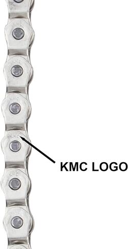 WEEROCK KMC BMX سلسلة الدراجة ذات السرعة الواحدة 1 سرعتها نصف الارتباط سلاسل دراجة عالية القوة 1/2 "× 1/8" × 100 روابط in Saudi Arabia