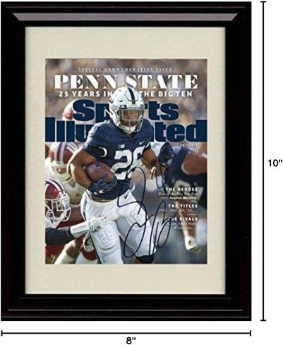 Penn Penn State Football Saquon Barkley Si Autograph Print - Prated 8x10 in Saudi Arabia