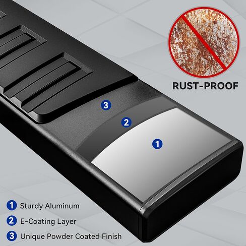 6.5 بوصة من لوحات التشغيل المتوافقة مع 2005-2023 Toyota Tacoma Access Cab ، Side Step Nerf Bars Side Bars in Kuwait