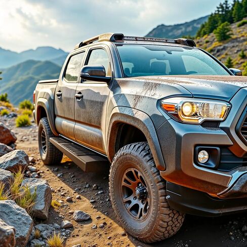 6.5 بوصة من لوحات التشغيل المتوافقة مع 2005-2023 Toyota Tacoma Access Cab ، Side Step Nerf Bars Side Bars in Kuwait