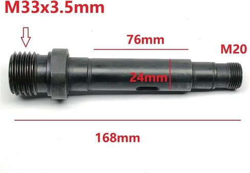 M33x3.5mm M33 24mm or 25mm diameter woodworking lathe spindle(M33 Diameter 25mm) in Saudi Arabia