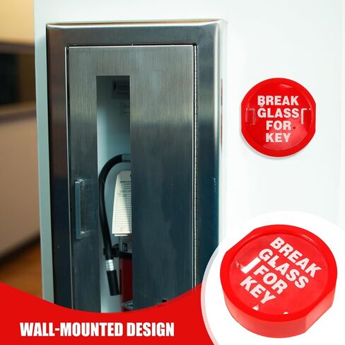 DOITOOL Emergency Key Box Break Glass Key Emergency Door Lock Box Red Linkage Key Box House Key Lock Boxes in Saudi Arabia