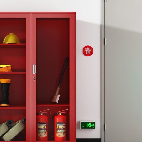 DOITOOL Emergency Key Box Break Glass Key Emergency Door Lock Box Red Linkage Key Box House Key Lock Boxes in Saudi Arabia